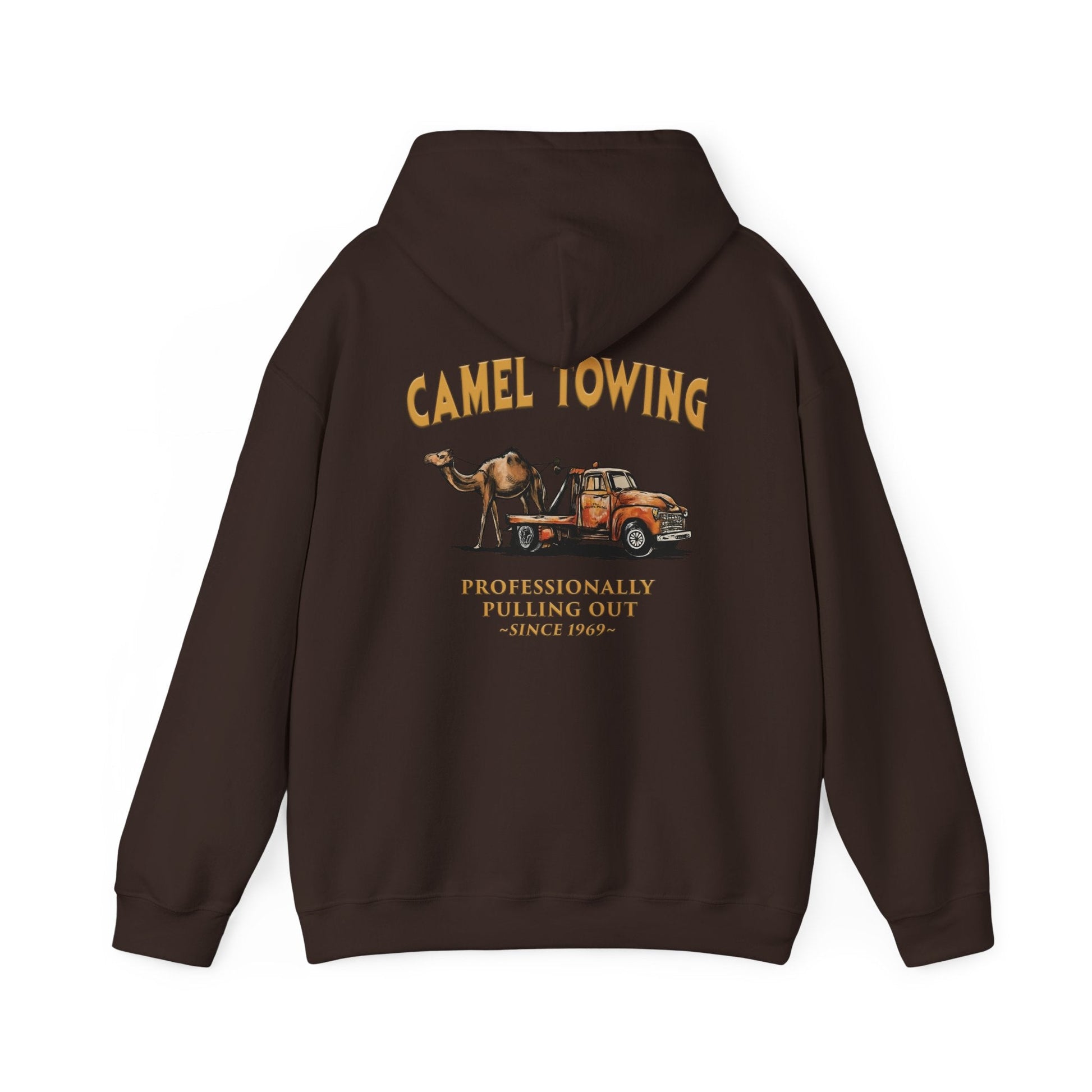 Camel Towing Back Hooded Sweatshirt The Devil's Pickle