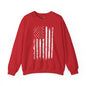 American Grunge Flag Crewneck Sweatshirt The Devil's Pickle