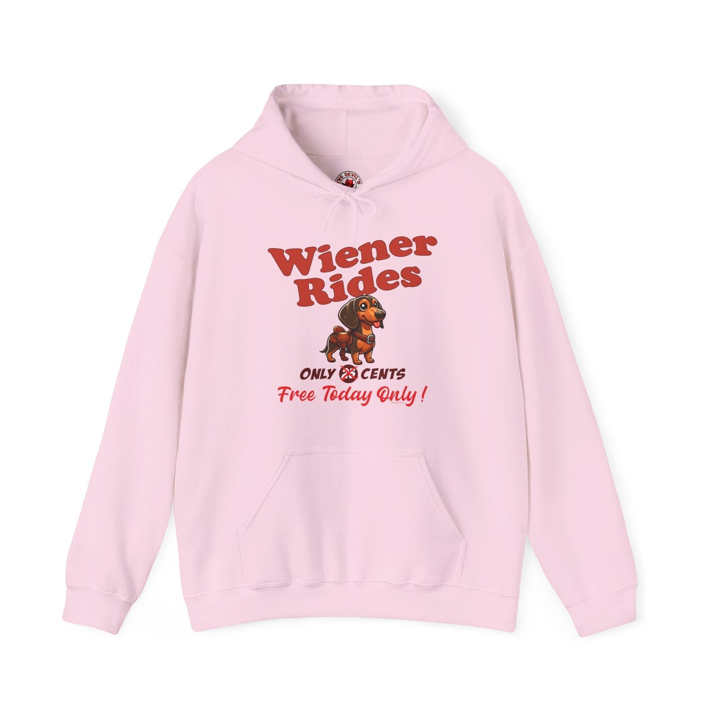 Free Wiener Rides Hooded Sweatshirt The Devil's Pickle