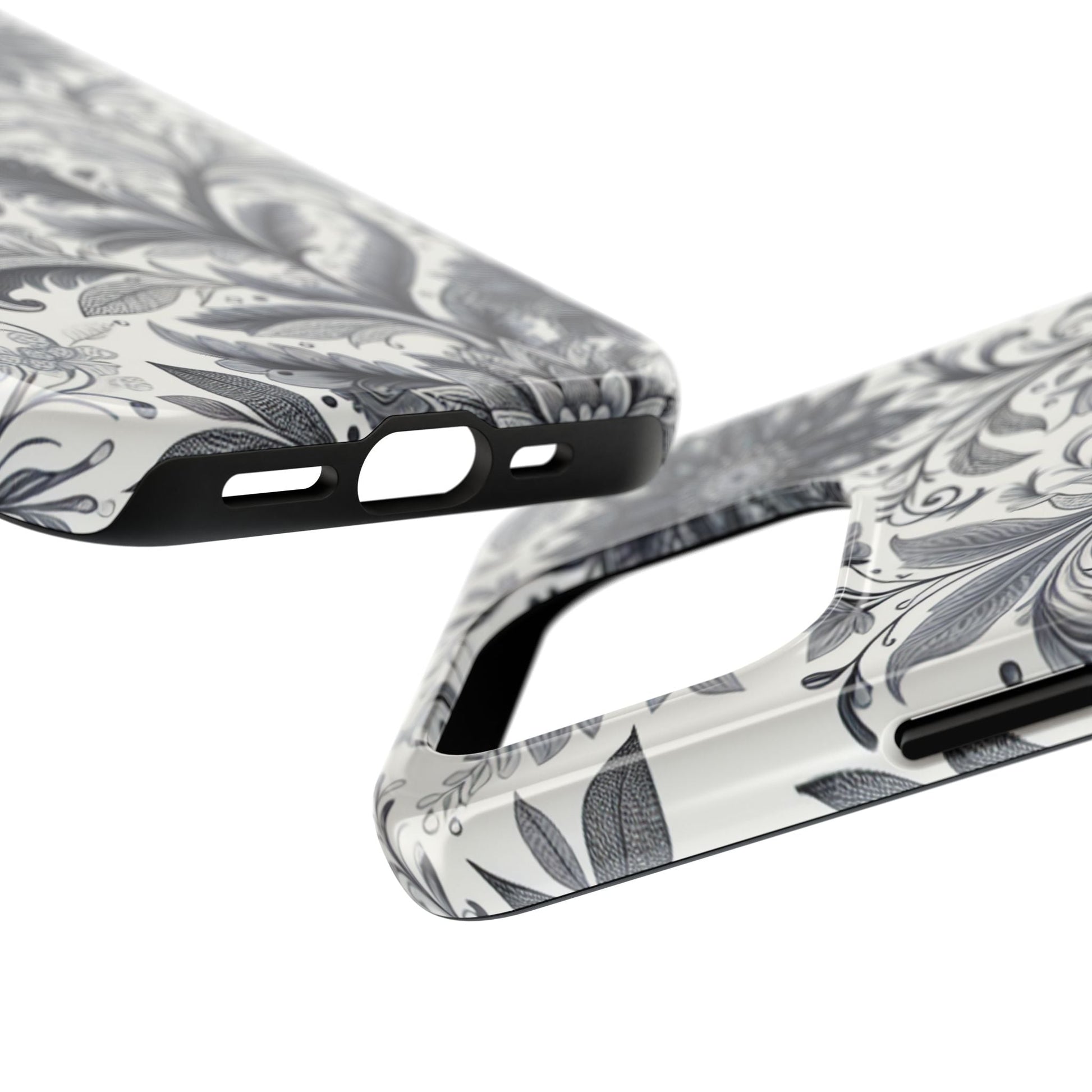 Floral Tough Phone Cases, Durable Phone Cover, Stylish Floral Design, Gift for Her, Trendy Tech Accessories, Birthday Present Grayceful LLC