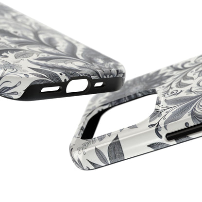 Floral Tough Phone Cases, Durable Phone Cover, Stylish Floral Design, Gift for Her, Trendy Tech Accessories, Birthday Present Grayceful LLC