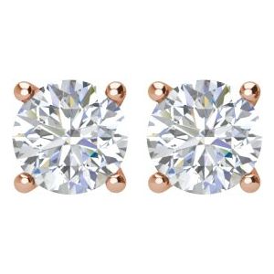 14K Rose 1/2 CTW Natural Diamond Earrings Ethereal Legacy Boutiques