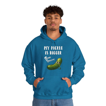 My Pickle Is Bigger Than Yours Hooded Sweatshirt The Devil's Pickle