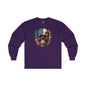American Flag Skull Long Sleeve Tee The Devil's Pickle