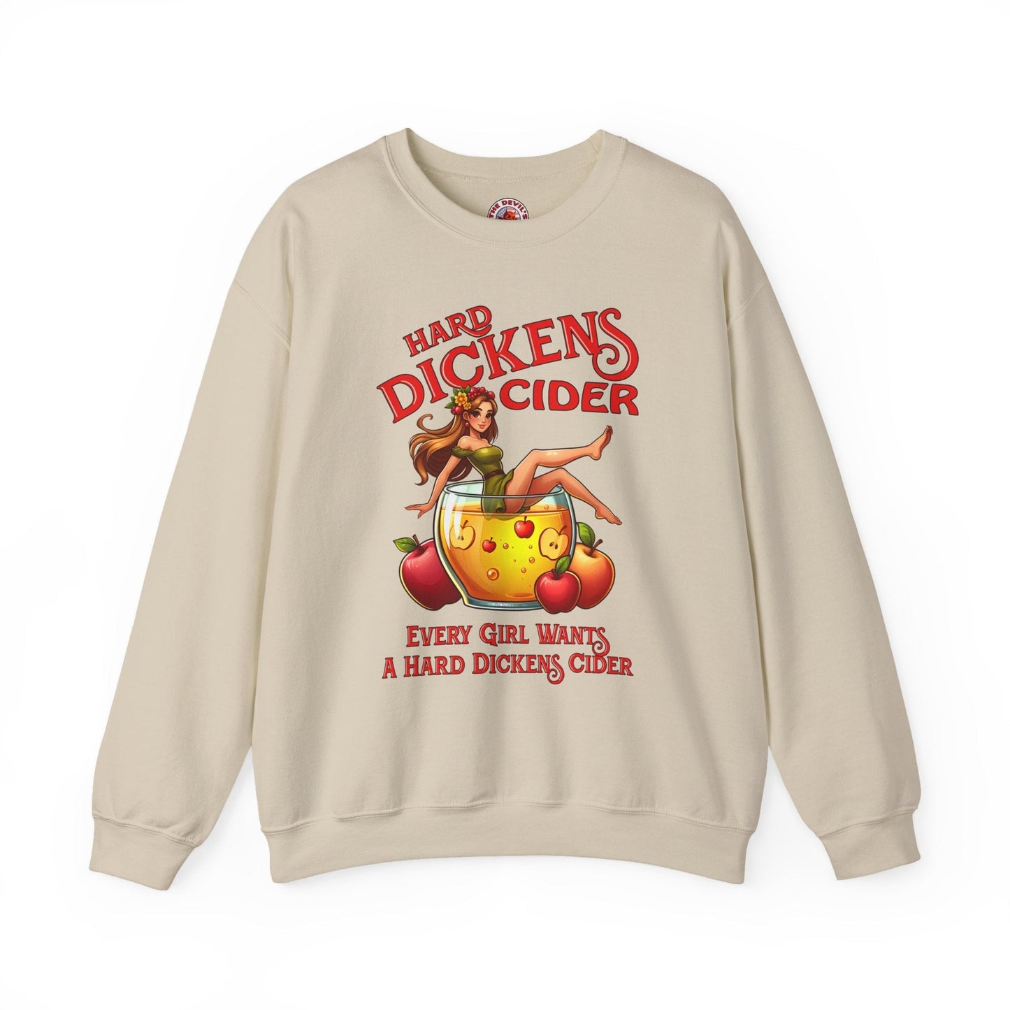 Hard Dickens Cider Crewneck Sweatshirt The Devil's Pickle
