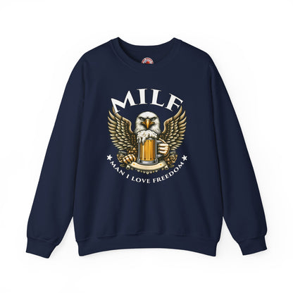 Man I Love Freedom Crewneck Sweatshirt The Devil's Pickle