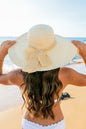 Scallop Edge Bow Accent Sunhat See size chart under “more details” The Fashion Celestial