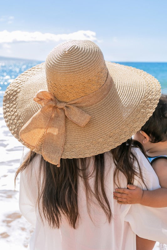 Scallop Edge Bow Accent Sunhat See size chart under “more details” The Fashion Celestial