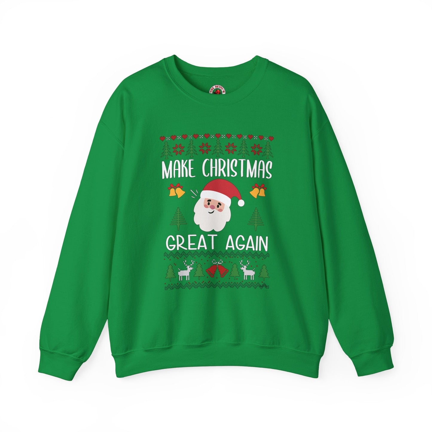 Make Christmas Great Again Crewneck Sweatshirt The Devil's Pickle