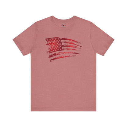 Red American Flag T-Shirt The Devil's Pickle