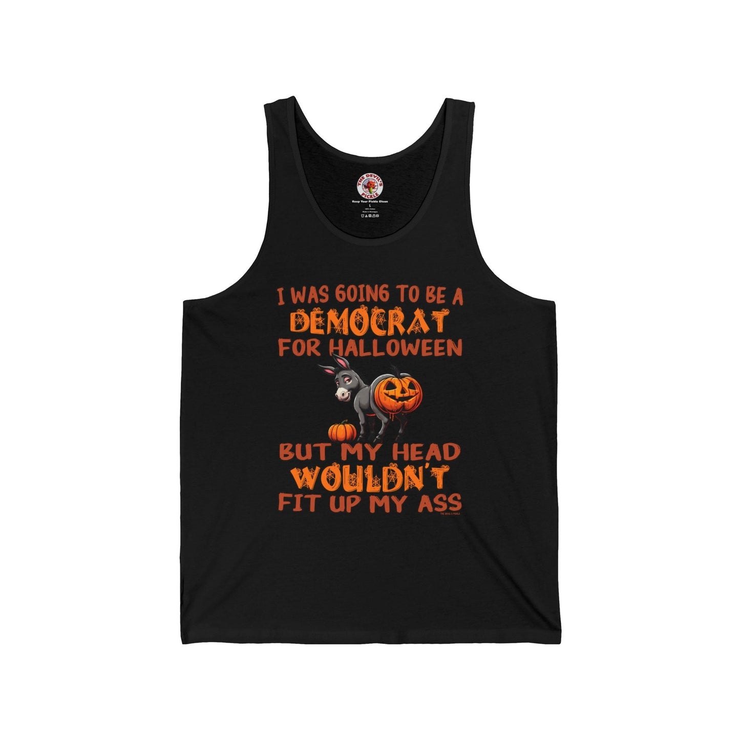 Democrat for Halloween Tank Top The Devil's Pickle
