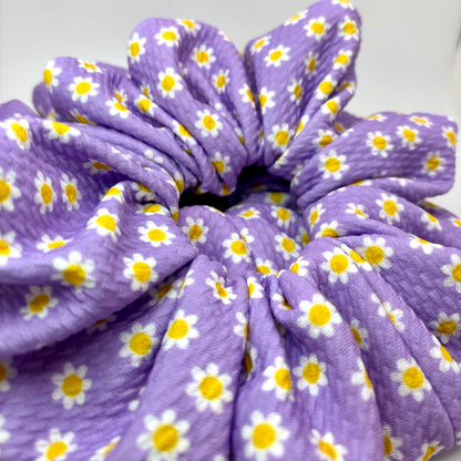 Purple Daisy Spring Bullet Scrunchie Enchanted Scrunch