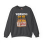 Working On My 6 Pack Crewneck Sweatshirt The Devil's Pickle