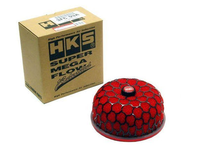 HKS SMF Reloaded 60mm Inlet Universal Air Filter 150mm Red FR SPORT