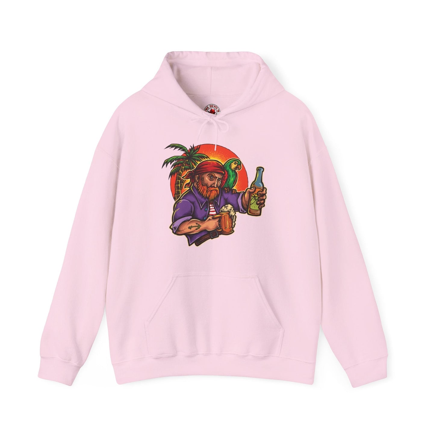 Sunset Pirate Beer Hooded Sweatshirt The Devil's Pickle