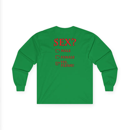 Sex? Yes, Please Long Sleeve Tee The Devil's Pickle