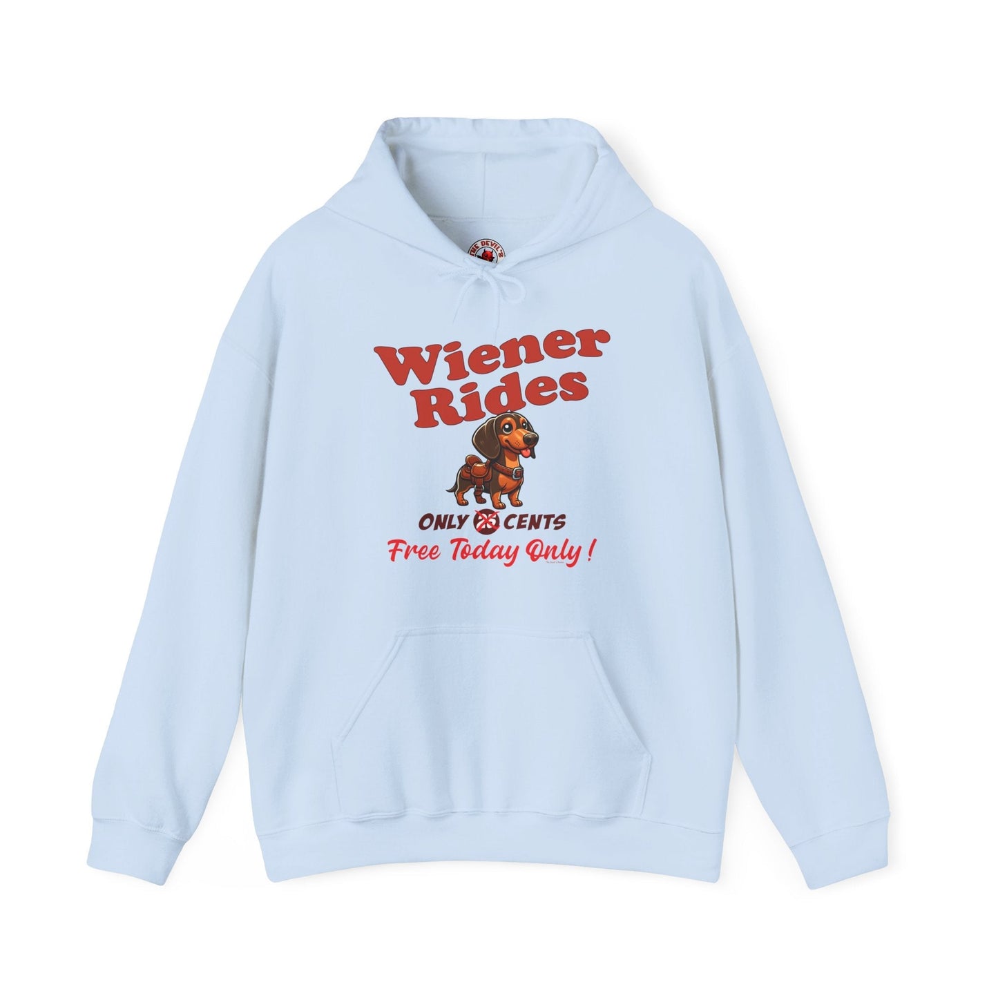 Free Wiener Rides Hooded Sweatshirt The Devil's Pickle