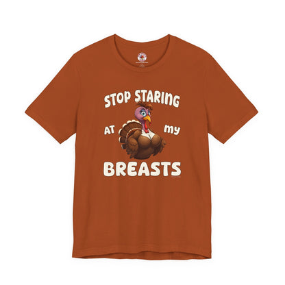 Stop Staring At My Breasts T-Shirt The Devil's Pickle