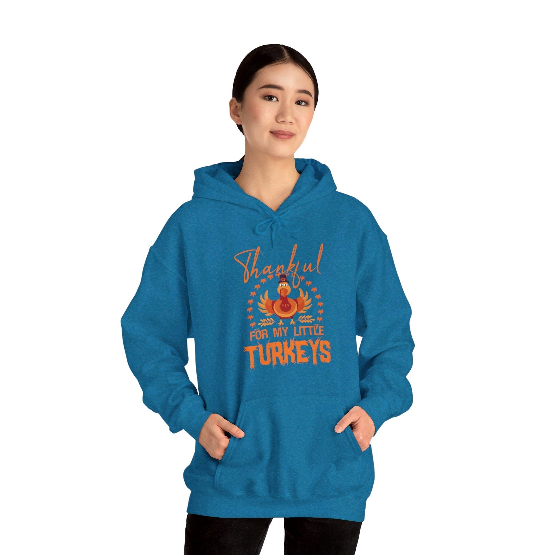 Thankful For My Little Turkeys Hooded Sweatshirt The Devil's Pickle