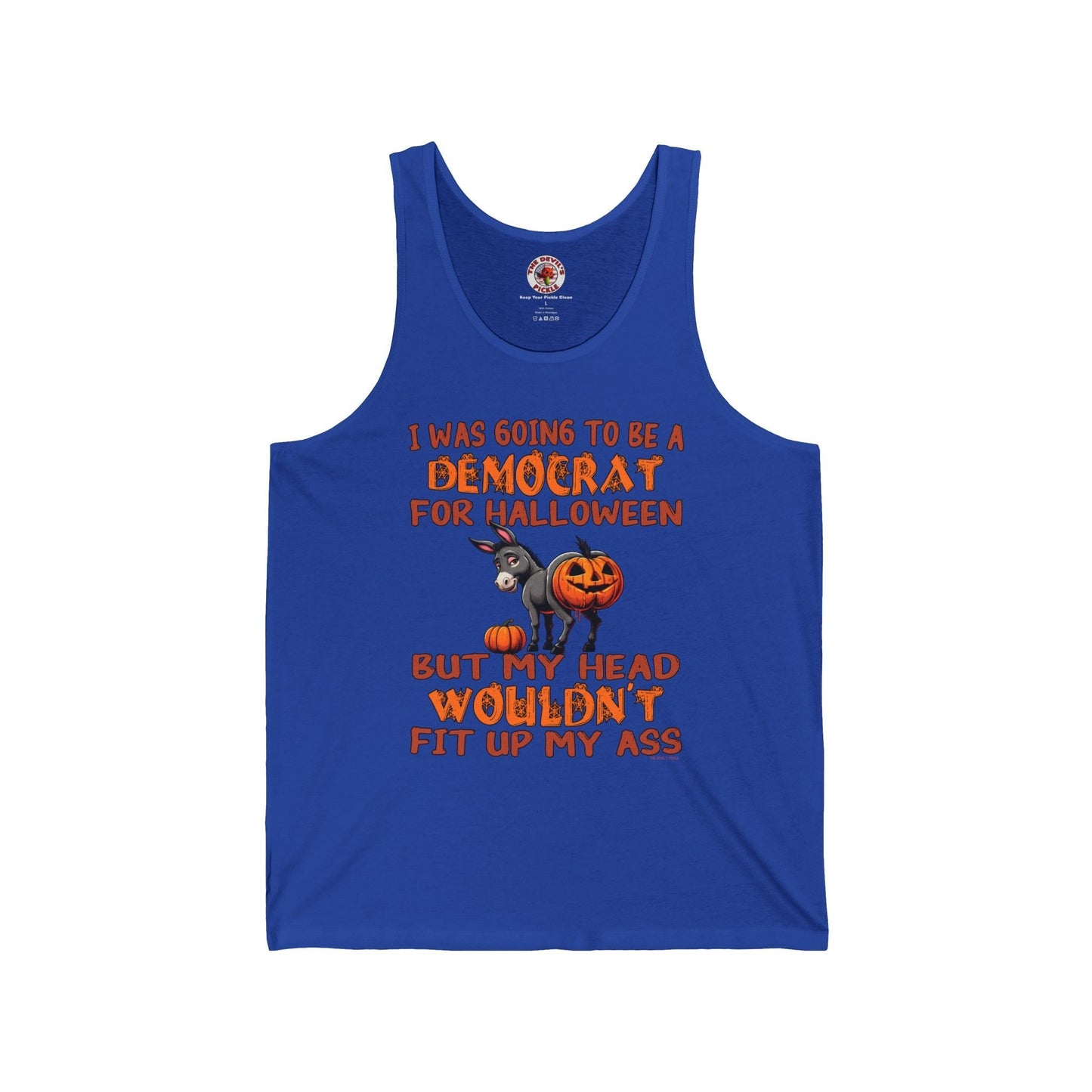 Democrat for Halloween Tank Top The Devil's Pickle