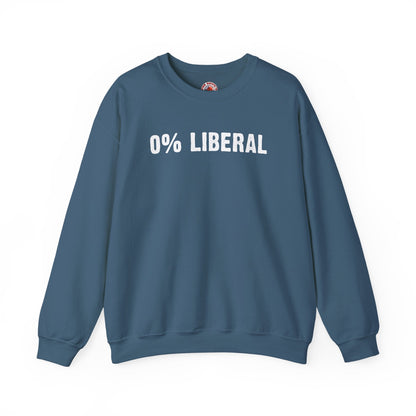 0% Liberal Crewneck Sweatshirt The Devil's Pickle