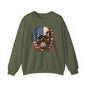 American Flag Skull Crewneck Sweatshirt