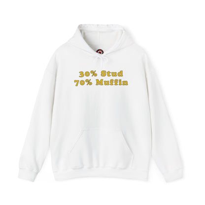 30% Stud 70% Muffin Hooded Sweatshirt The Devil's Pickle
