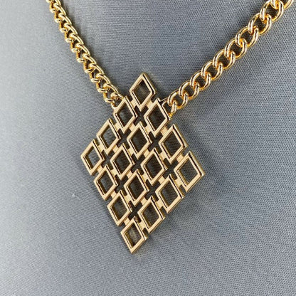 Gold or Silver Finish Diamond Shape Laser cut Pend Shop Style & More | Fresh Looks, Everyday Deals & Free Shipping