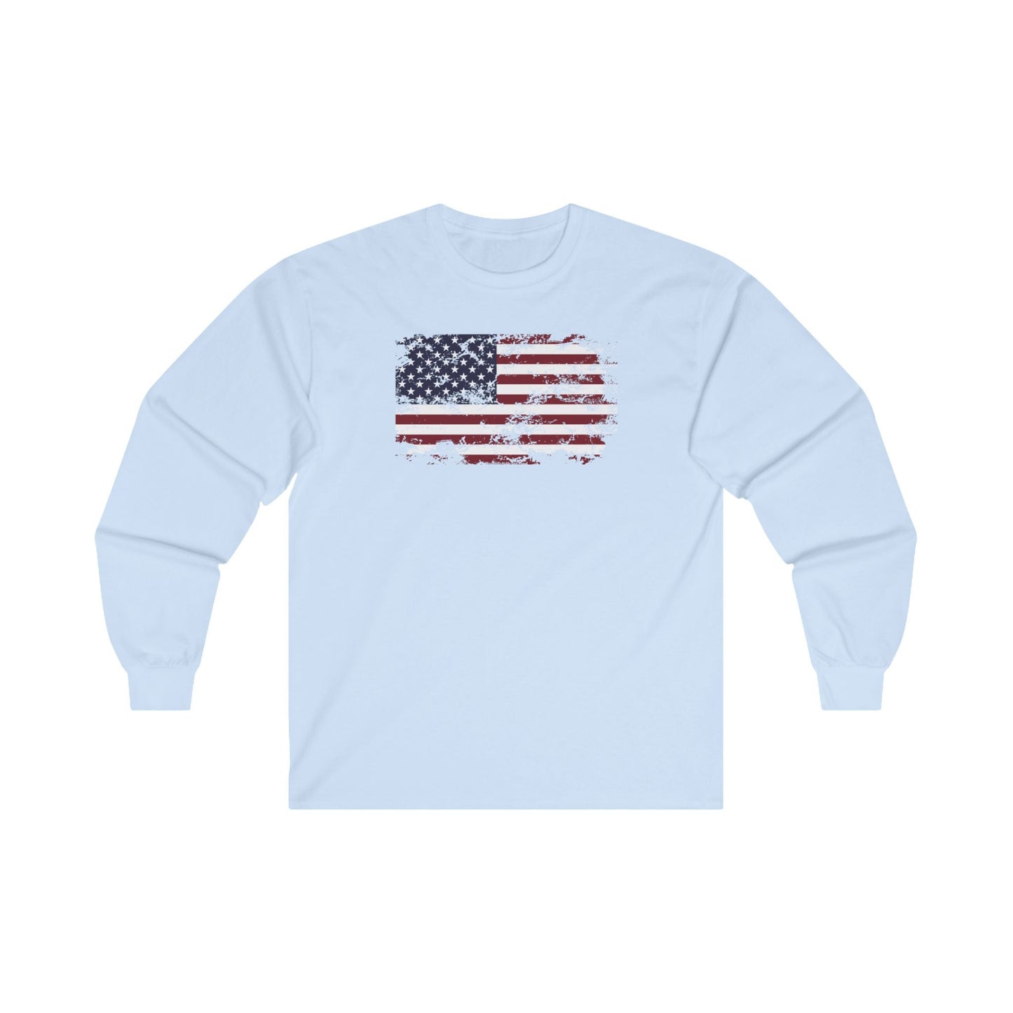 Vintage Style American Flag Long Sleeve Tee The Devil's Pickle