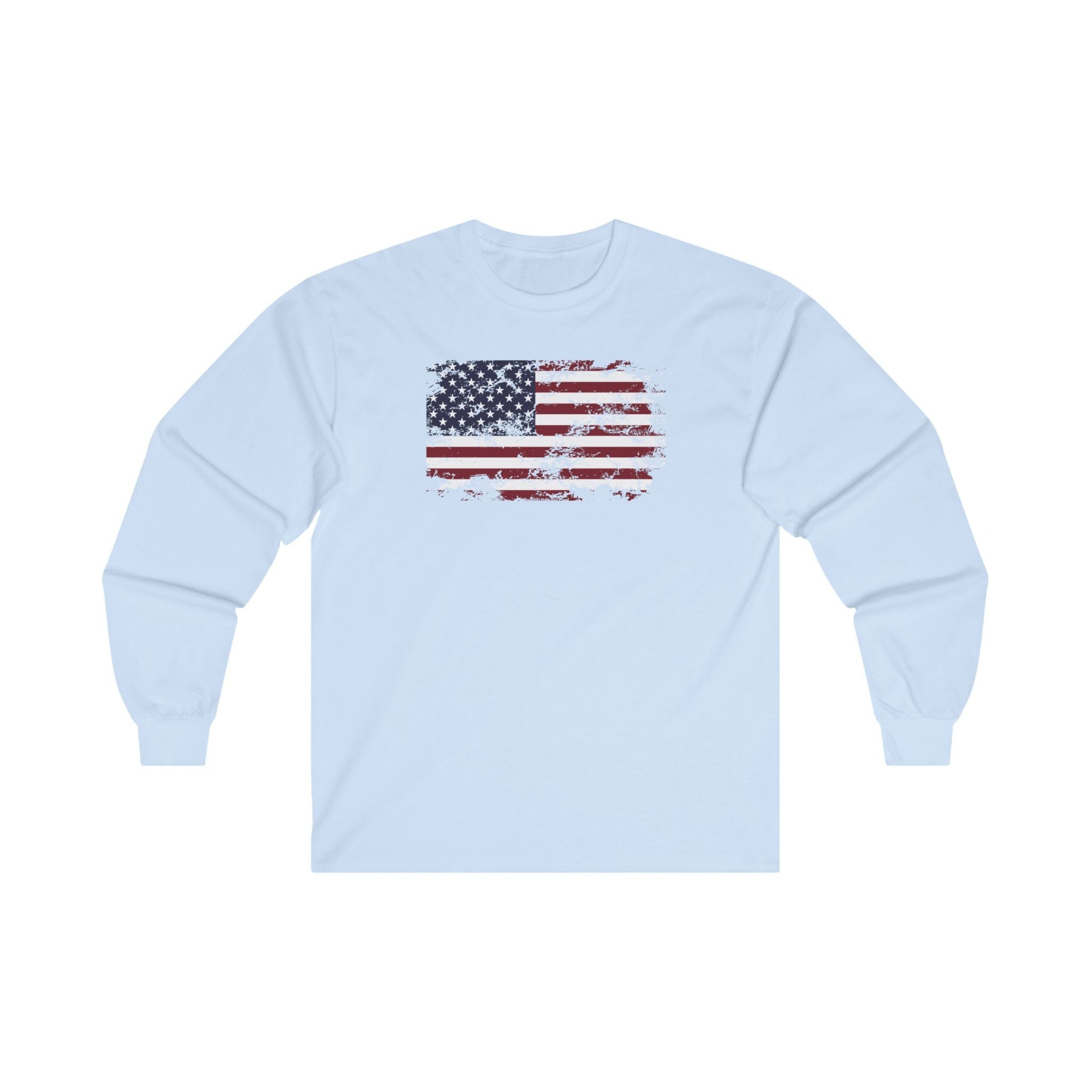 Vintage Style American Flag Long Sleeve Tee The Devil's Pickle