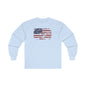 Vintage Style American Flag Long Sleeve Tee The Devil's Pickle