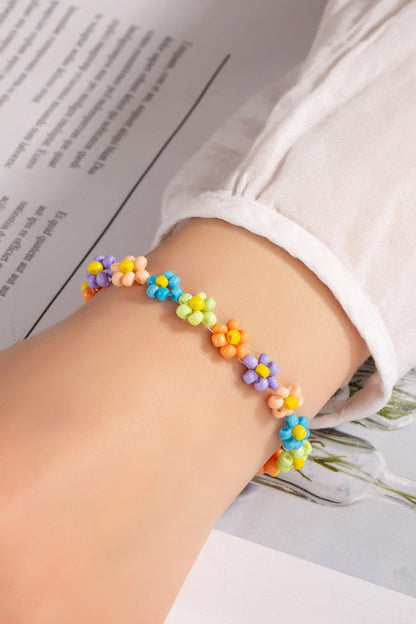 Hand crafted flower seed bead bracelet Shop Style & More | Fresh Looks, Everyday Deals & Free Shipping