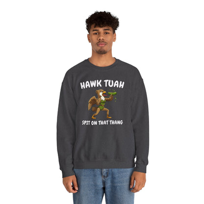 Hawk Tuah Crewneck Sweatshirt The Devil's Pickle