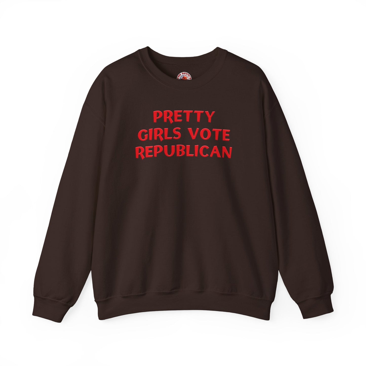 Pretty Girls Vote Republican Crewneck Sweatshirt The Devil's Pickle