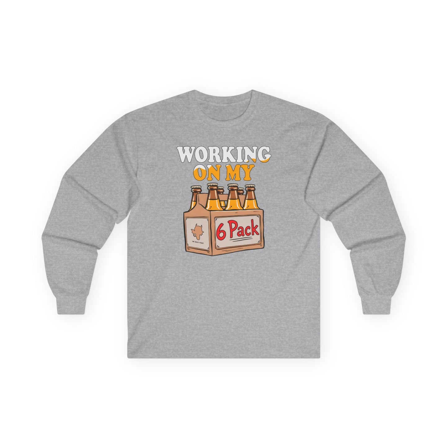 Working On My 6 Pack Long Sleeve Tee The Devil's Pickle