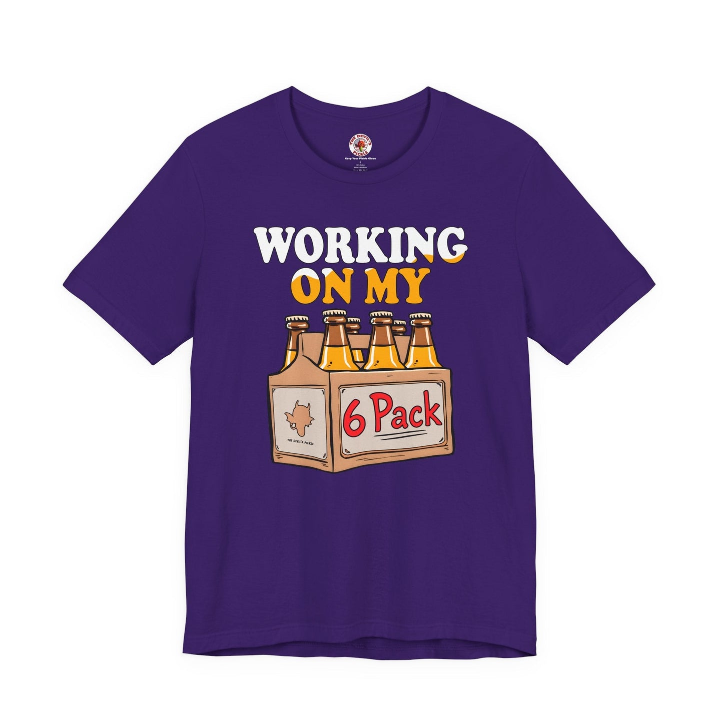 Working On My 6 Pack T-Shirt The Devil's Pickle