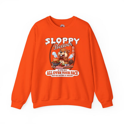 Sloppy Beaver BBQ Crewneck Sweatshirt The Devil's Pickle