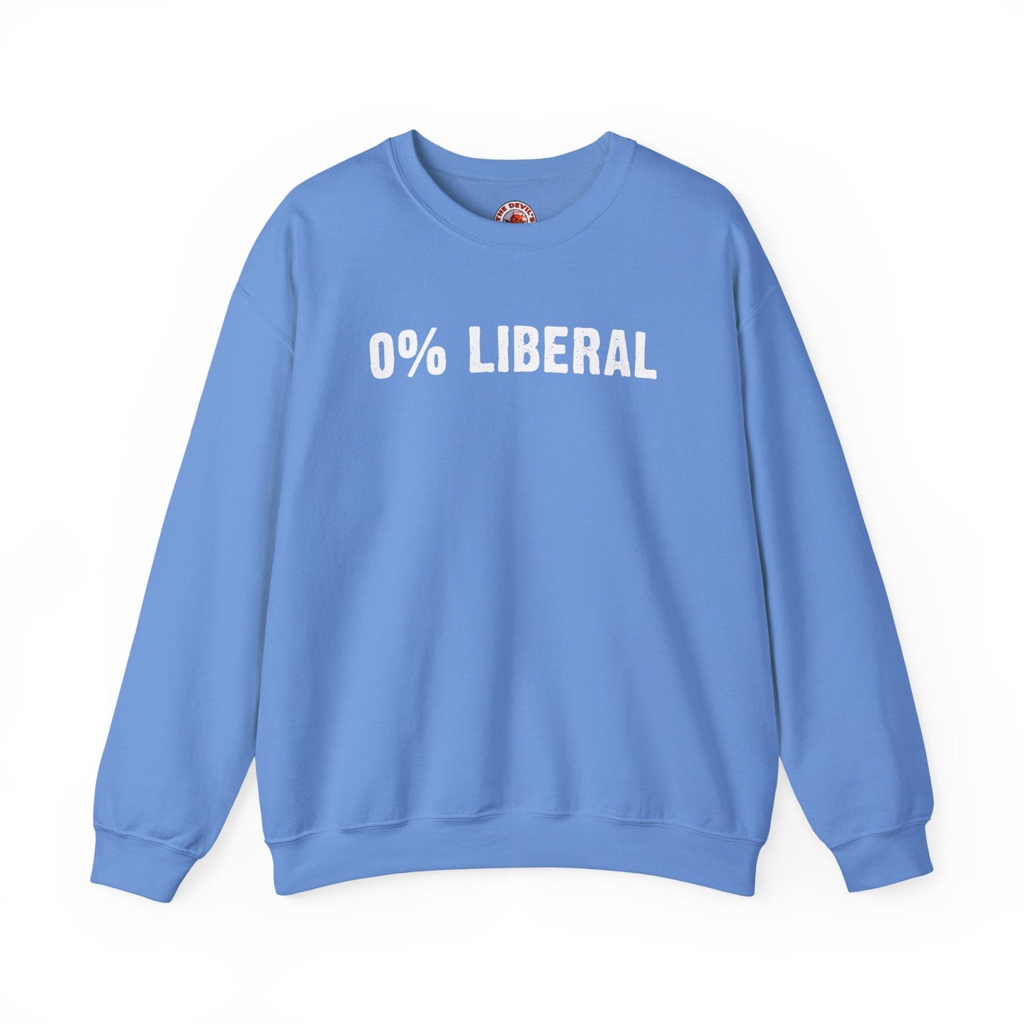 0% Liberal Crewneck Sweatshirt The Devil's Pickle