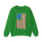 Tattered American Flag Crewneck Sweatshirt The Devil's Pickle