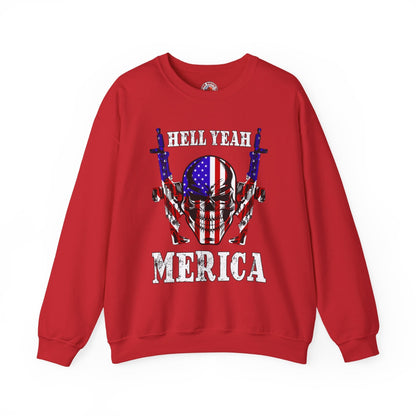 Hell Yeah Merica Crewneck Sweatshirt The Devil's Pickle