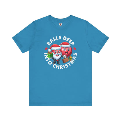 Balls Deep Into Christmas T-Shirt. The Devil's Pickle