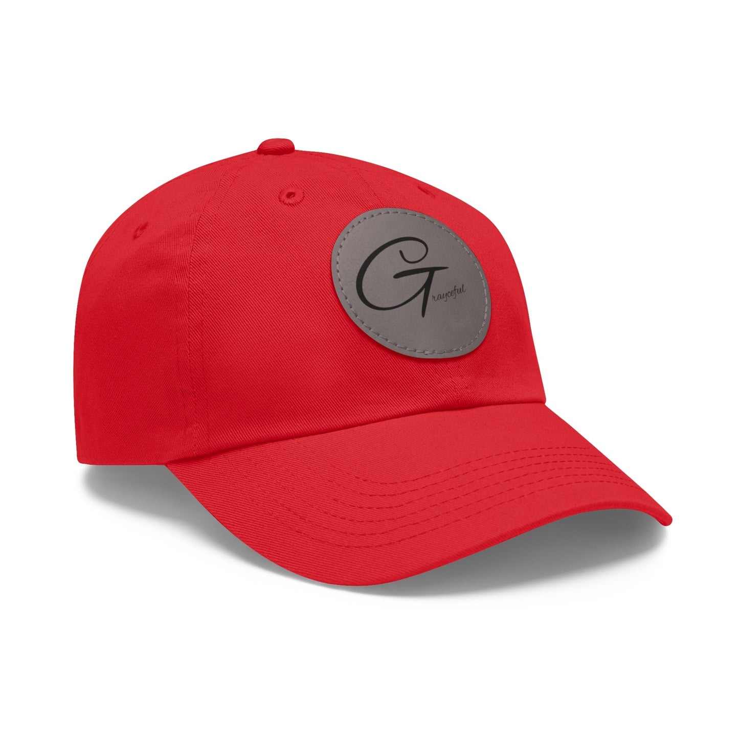 Hat with Leather Patch (Round) Grayceful LLC