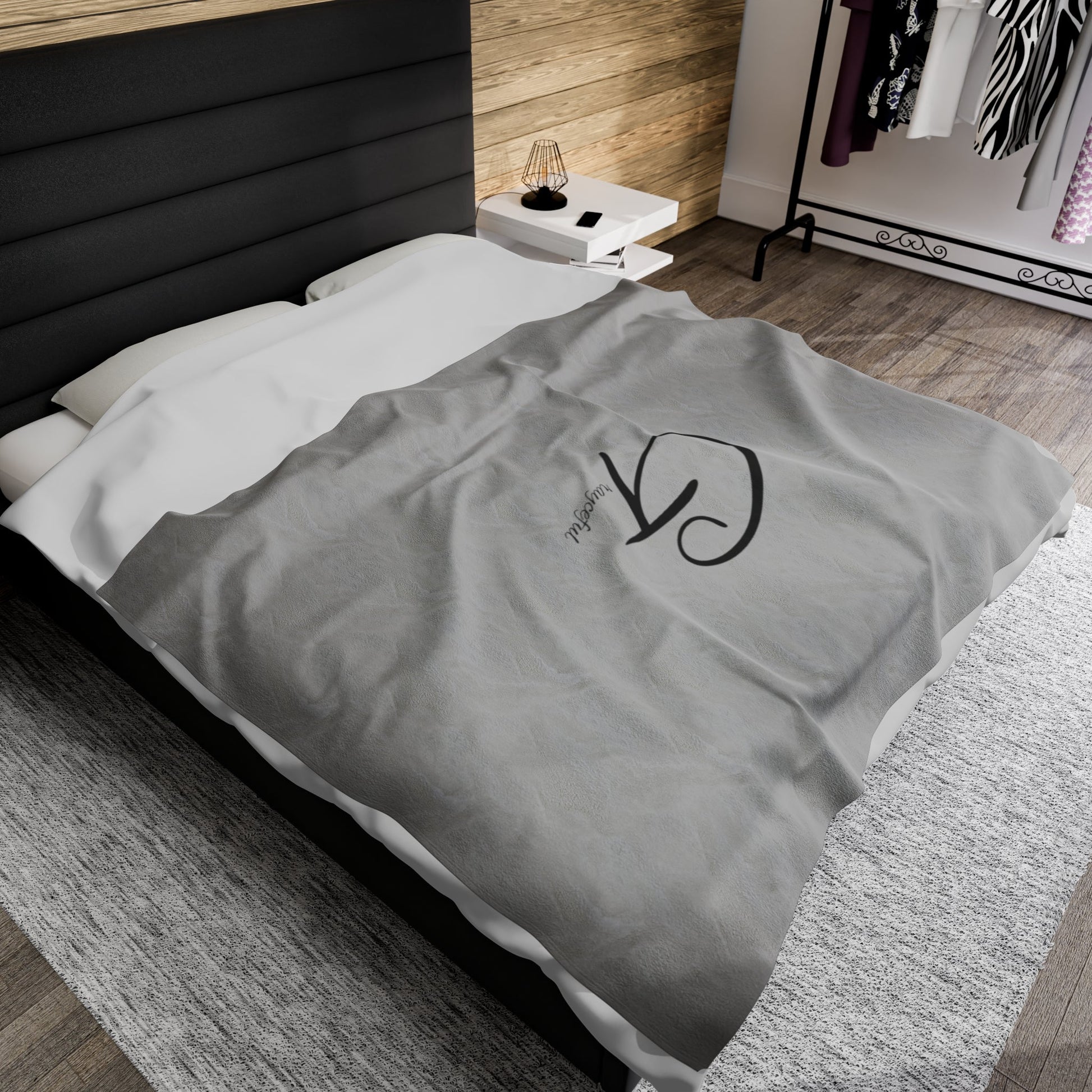 Velveteen Plush Blanket Grayceful LLC
