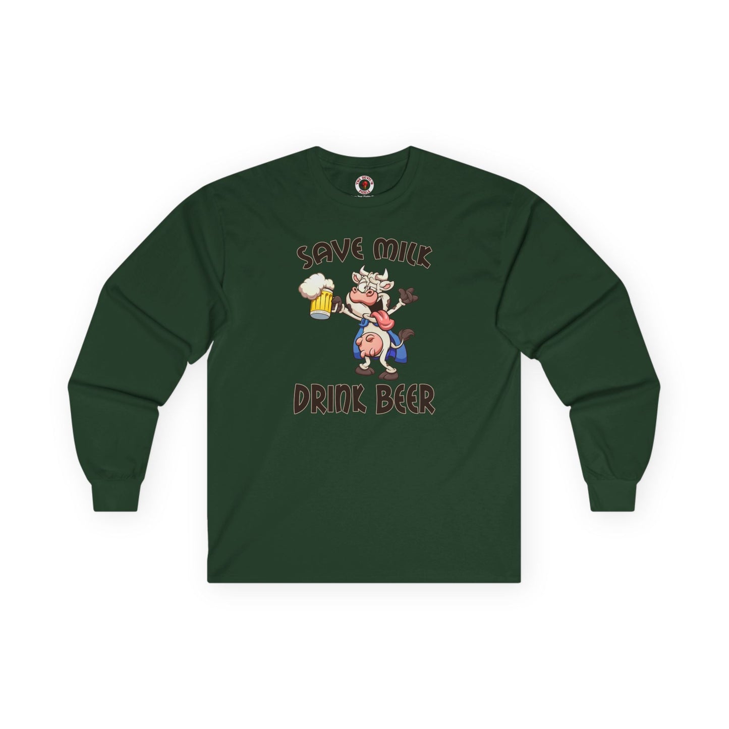 Save Milk Drink Beer Long Sleeve Tee The Devil's Pickle
