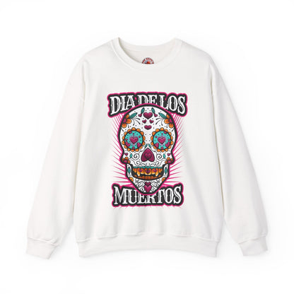 Dia De Los Muertos Skull Crewneck Sweatshirt The Devil's Pickle