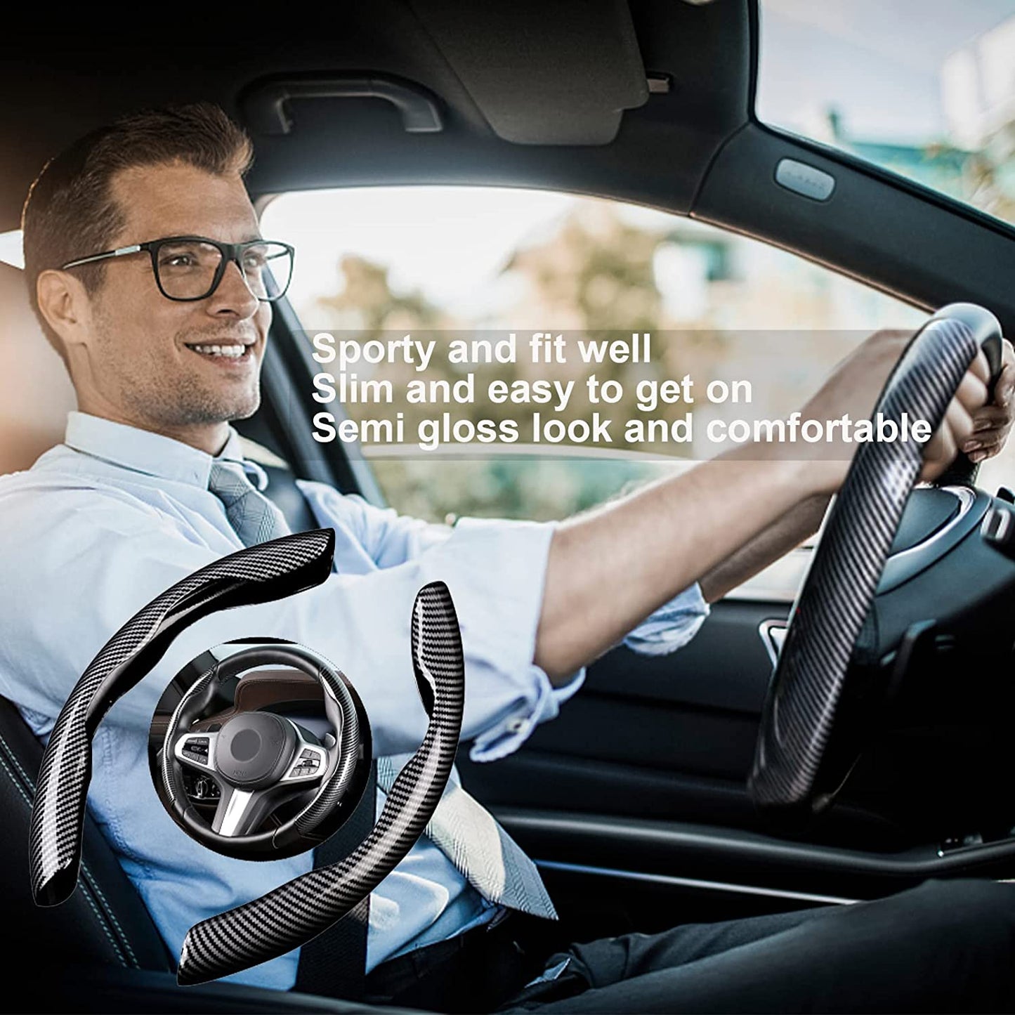 A New Steering Wheel Cover Made of Carbon Fiber That Is Safe And Provides a Non-Slip Grip NovaCart