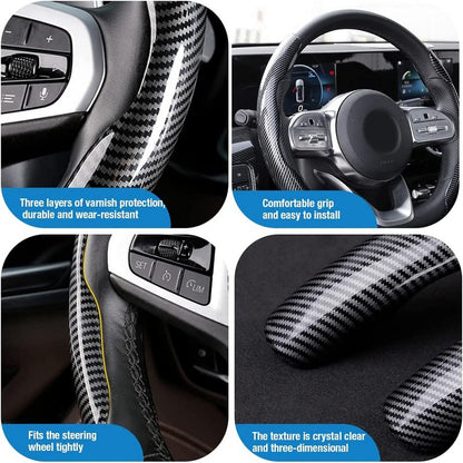 A New Steering Wheel Cover Made of Carbon Fiber That Is Safe And Provides a Non-Slip Grip NovaCart