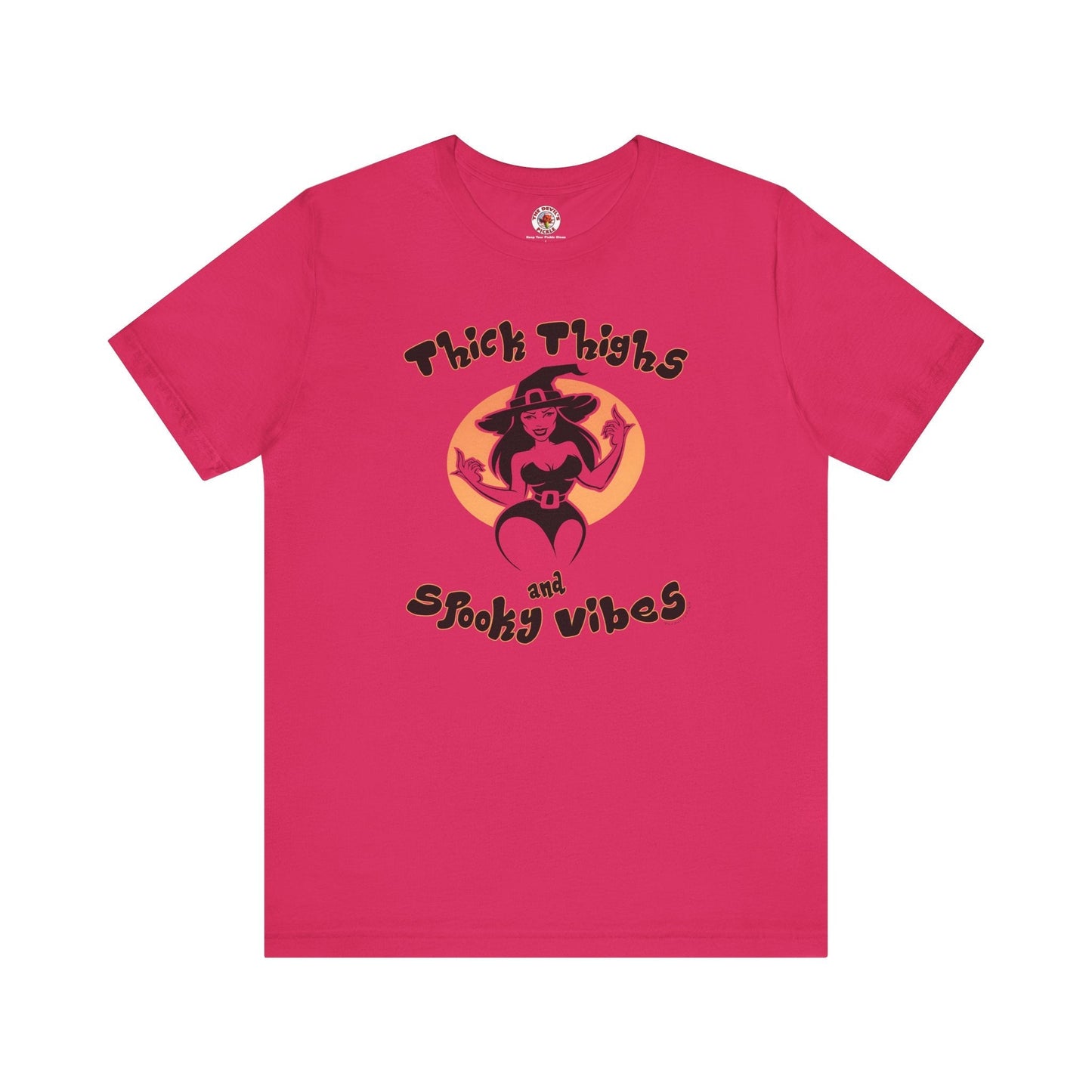 Thick Thighs and Spooky Vibes T-Shirt The Devil's Pickle