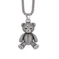 Little Bear Titanium 201 Stainless Steel Necklace Hip-Hop Rabbit Pendant Men's Minimalist Versatile Long Sweater Chain Accessory 27.56inch NovaCart