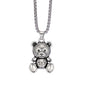Little Bear Titanium 201 Stainless Steel Necklace Hip-Hop Rabbit Pendant Men's Minimalist Versatile Long Sweater Chain Accessory 27.56inch NovaCart